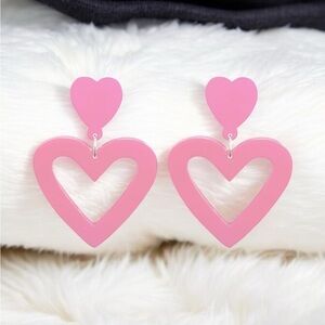 Double Heart Earrings for Women Elegant Dangling
Heart Love Drop Earrings ( new)